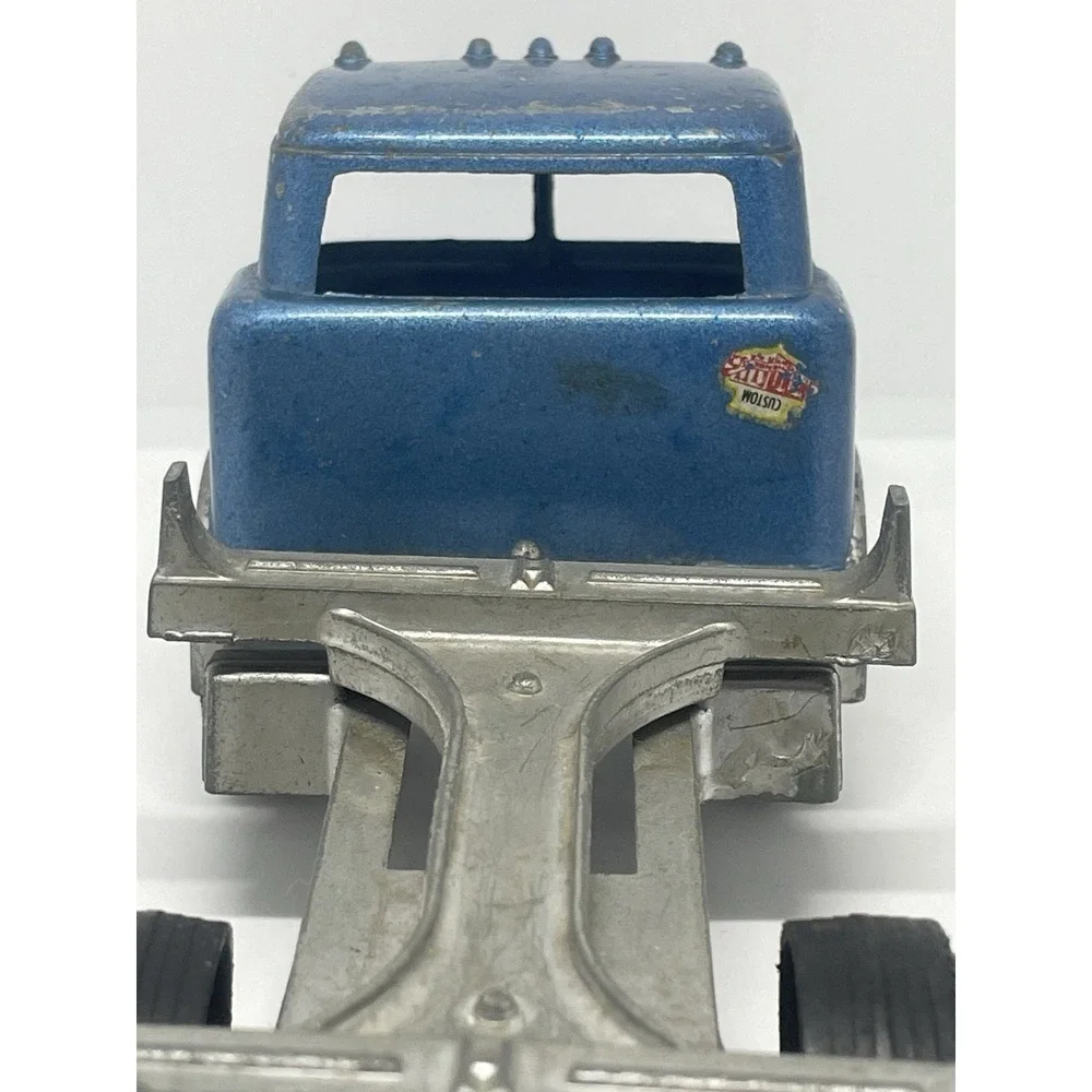 Hubley #1490 vintage Log Truck Rolls Great‎ And Bed Is Nice BLUE